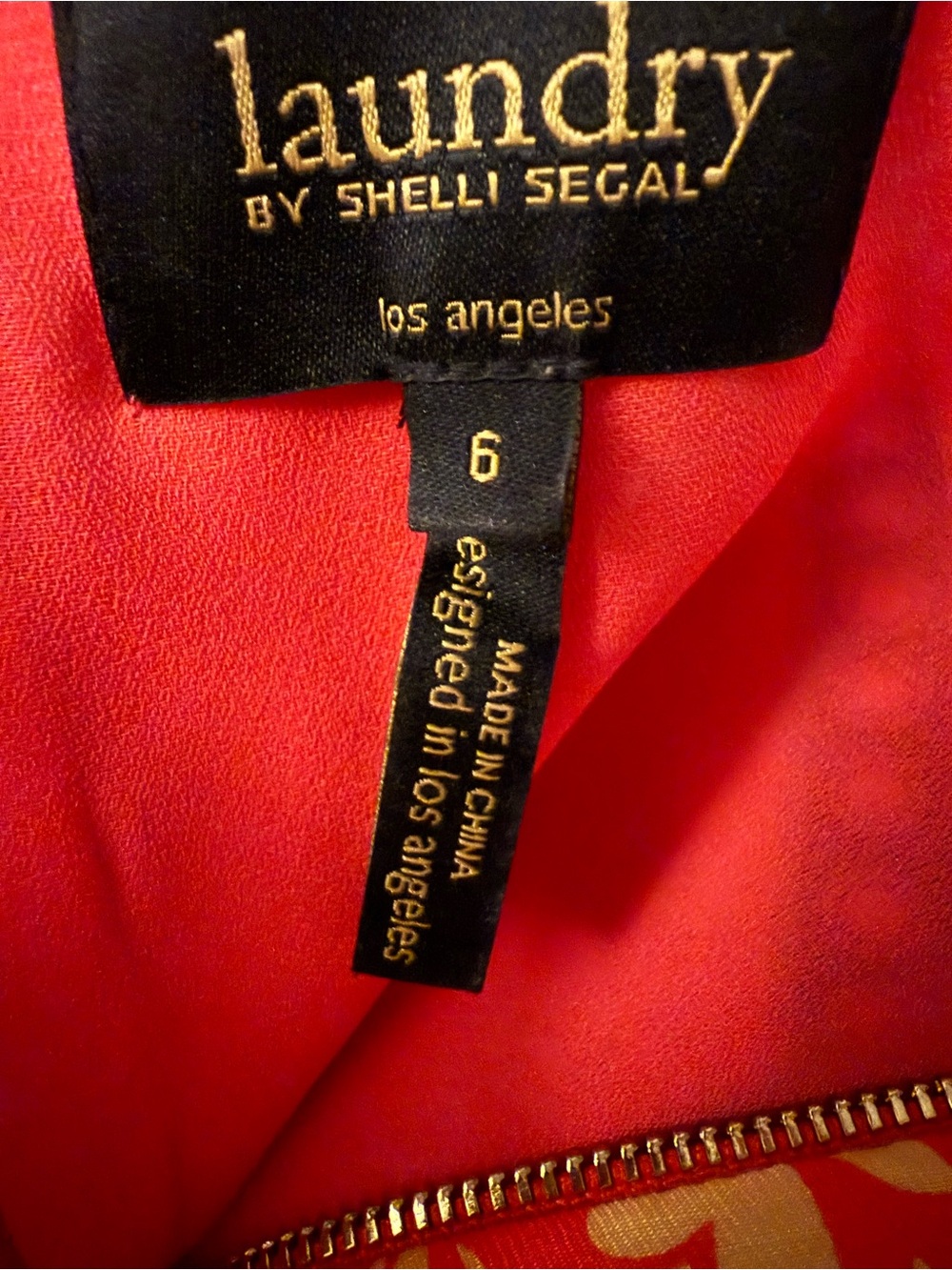 Laundry by Shelli Segal women’s dress orange/yellow colorful floral midi size 6 - Picture 5 of 7